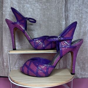 Purple and Pink Women's Heels